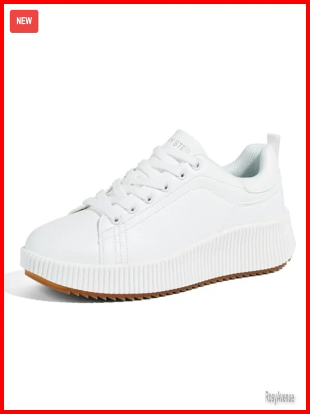 Women's Woven Platform Sneakers Lace-Up Rhinestone Casual Walking Shoes